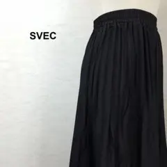 新品 シュベック アシンメトリー プリーツ スカート 高見え ブラック