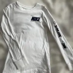 美品　NIKE コットン長袖カットソー XS ホワイト