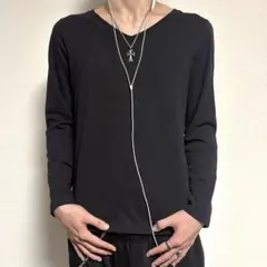【Y2K×グランジ】 archive 00s お兄系 VネックロンT 長袖 短丈
