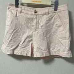 淡いピンク コットン ショートパンツ