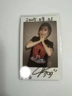 ロクサンエンジェル つばき 直筆サイン入りパネル 写真 バーレスク東京