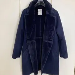 【未使用品】studio CLIP ムートンコート ネイビー