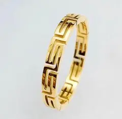 グレカ デザイン リング 指輪 ゴールド 26号 ユニセックス 新品