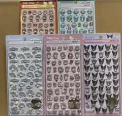 国内正規品　新品未開封　サンリオmini ボンボンドロップシール　５枚セット