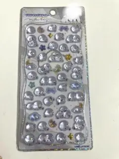 プチドロップステッカー　シマエナガ　ボンボンドロップシール　カミオジャパン