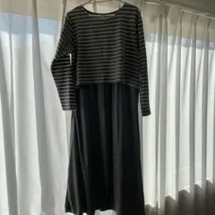 ストライプ柄マタニティ授乳服 Mサイズ