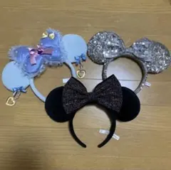 ミニー　カチューシャイヤリング　スパンコール