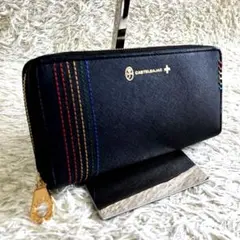 マサキ様専用美品 CASTELBAJAC 財布 黒 レザー スマートクラッチ