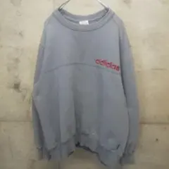 00s adidas アディダス スウェット XO 万国旗 フェード 刺繍 ロゴ