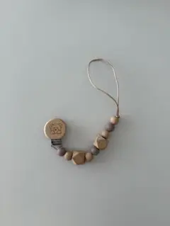 木製おしゃぶりクリップ ホルダー