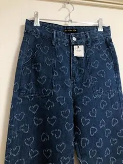 GORGE♡ハート刺繍デニムパンツ ハート柄 平成ギャル y2k 新品 Mのサムネイル