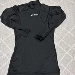 asics ブラック インナーシャツ