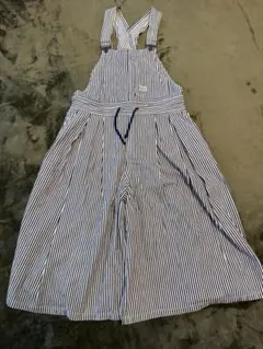 デニムダンガリー　ストライプデニムオーバーオール 2022SS