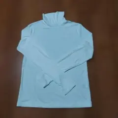 新品　ユニクロライトリブ　タートルネックT　ホワイト　Sサイズ　値下げ不可