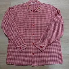 レトロ ミキハウス MIKI HOUSE 長袖チェックブラウス サイズ130