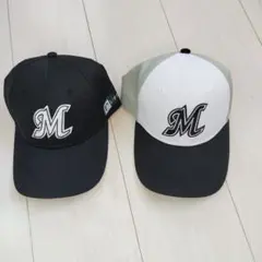 キッズ　千葉ロッテマリーンズ キャップ 2個セット