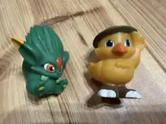 チョコボの不思議なダンジョン　指人形　2点セット　ソフビ