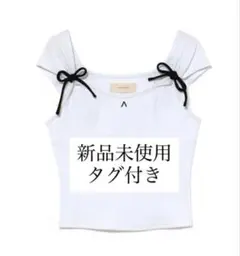 andmary Dada ribbon tops pink beige - メルカリ