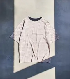 ストライプ 半袖Tシャツ ワンサイズのサムネイル