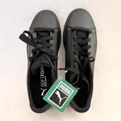新✨PUMA V コート バルク EB スニーカー 25.5cm オールブラック