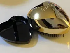 ハート型ヘアブラシ ゴールド ブラック