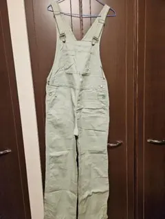 ライトグリーン オーバーオール