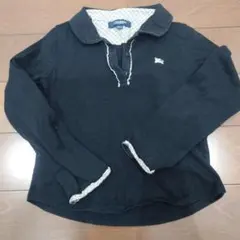 Burberry 黒 襟付きポロシャツ 120A