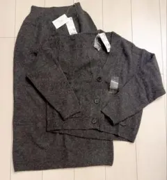 【新品タグ付き】UNIQLO セットアップ ダークグレー