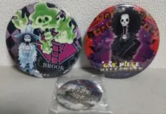 3点セット　ブルック　缶バッジ　東京ワンピースタワー　ハロウィン　輩缶バッジ