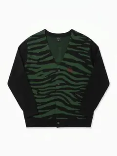 HUF ゼブラ柄カーディガン Lサイズ