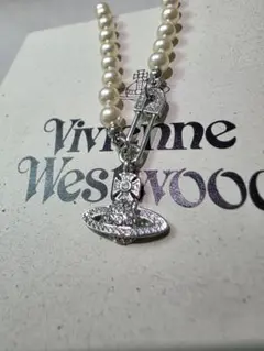 ヴィヴィアンウエストウッド セーフティピン パールネックレス MG