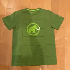 【美品】MAMMUT 半袖Tシャツ グリーン ロゴプリント XLのサムネイル