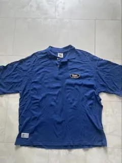 青 Tシャツ ポロシャツ メンズ レディース 古着Tシャツ