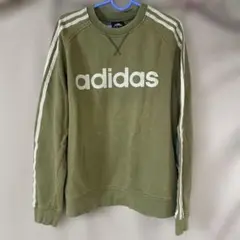 adidas クルーネック スウェット カーキ Mサイズのサムネイル
