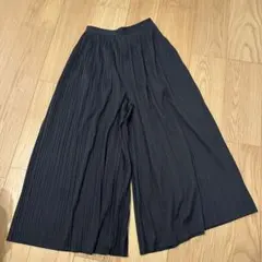 プリーツ ワイドパンツ　M