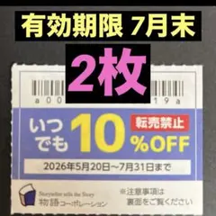 2枚　焼肉きんぐ　ゆず庵　物語コーポレーションのサムネイル