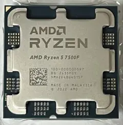 AMD Ryzen 5 7500F CPU 本体 - メルカリ