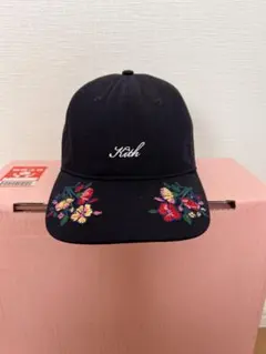 KITH キャップ フラワー刺繍 ブラック kith&kin