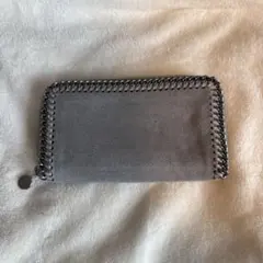 ステラマッカートニー ファラベラ ラウンドファスナー 長財布　グレー