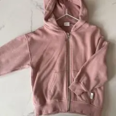 【futa futa】パーカー ピンク フルジップ 110センチ