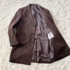 未使用級✨HUGO BOSS ハリスツイード テーラードジャケット ブラウン
