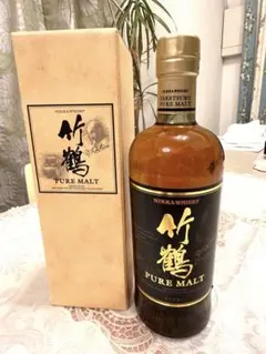 NIKKA 竹鶴 PURE MALT 700ml 旧黒ラベル　超絶美品