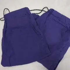 ゆったりシルエット　ハーフパンツ2枚組 160　パープル