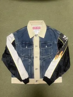 DIESEL デニムジャケット ファイヤーパターンのサムネイル