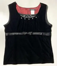 最終値下げ！SERAFINO ベロアノースリーブ ベロアベスト タンクトップ