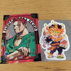 僕のヒーローアカデミア　セイムス　最強ジャンプ　ステッカー　エンデヴァー　２種類