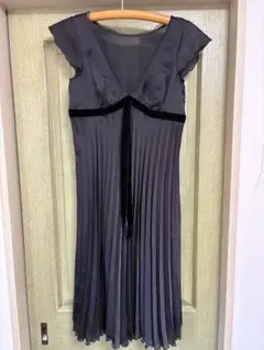 【payton place】ワンピース　パーティドレス　ペチコート付L 黒