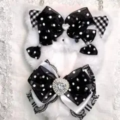 10cm ぬい服 にじぱぺっと 着ぐるみ 推しぬい ドット柄 しっぽ付き #5