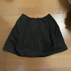 黒 フレアスカート ひざ丈のサムネイル