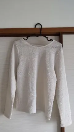 earth music&ecology 長袖Tシャツ ホワイト